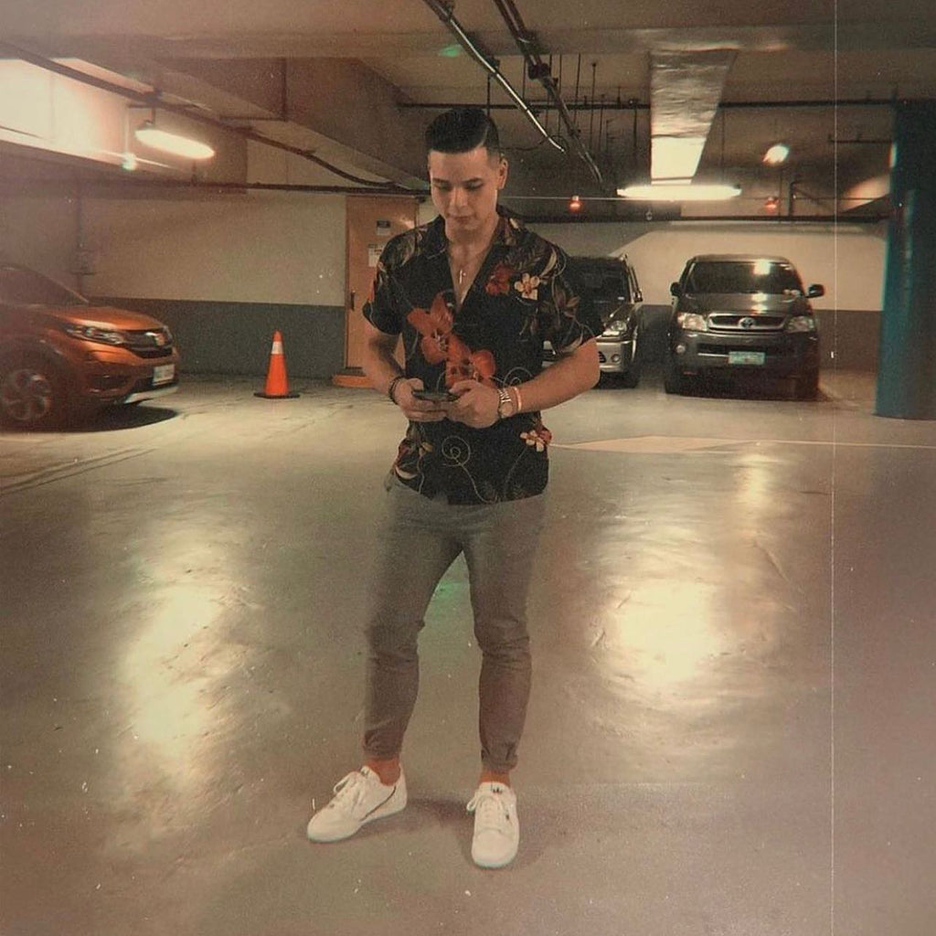 Victorino Polo - Floral Print - Rayon Fabric - Relaxed Fit