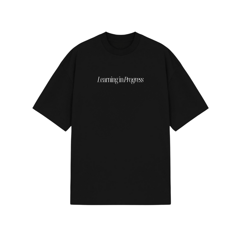 Iced Coffee Club Oversized Tee - Learning in Progress