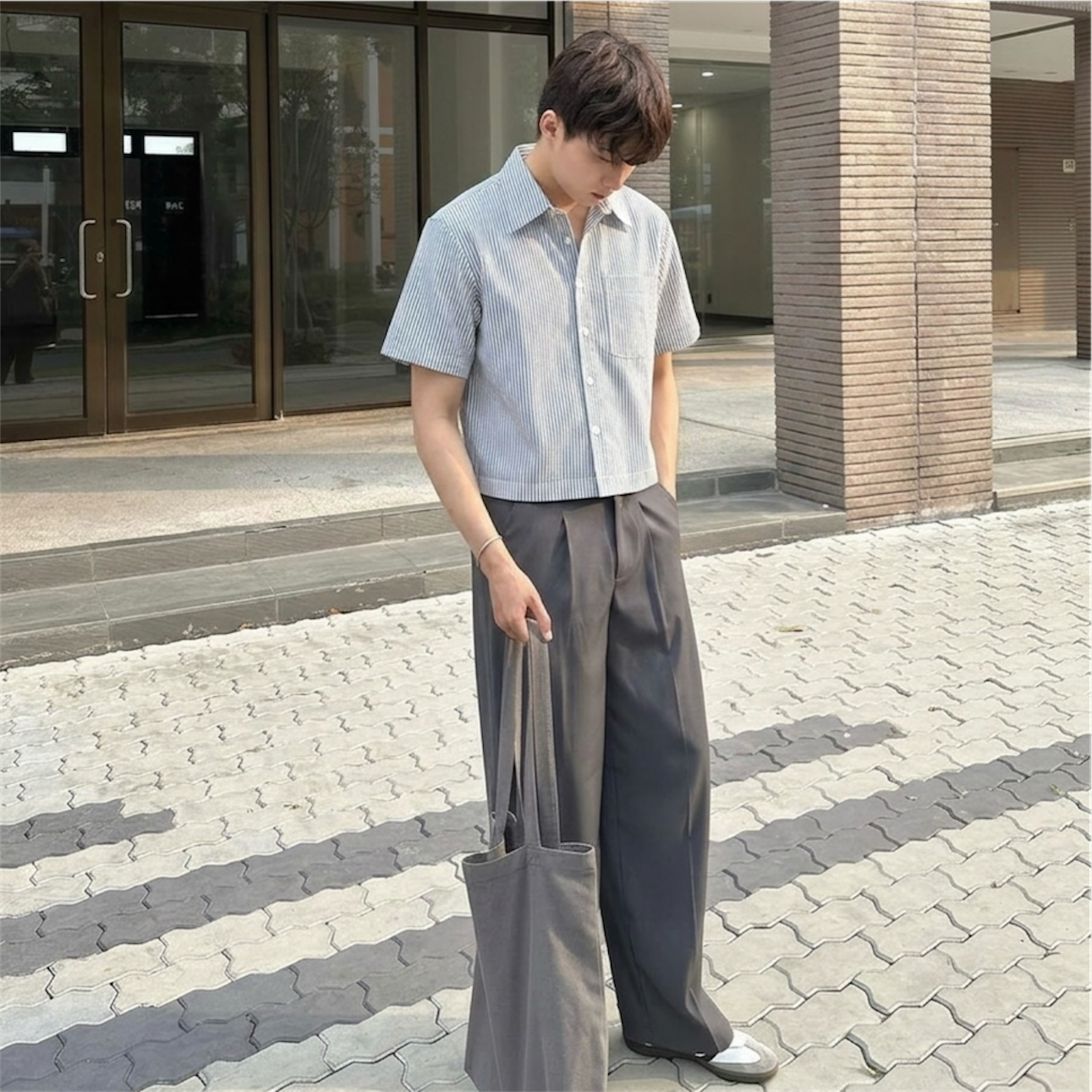 Alcalde Polo - Cropped Boxy Fit - Japanese Denim Fabric