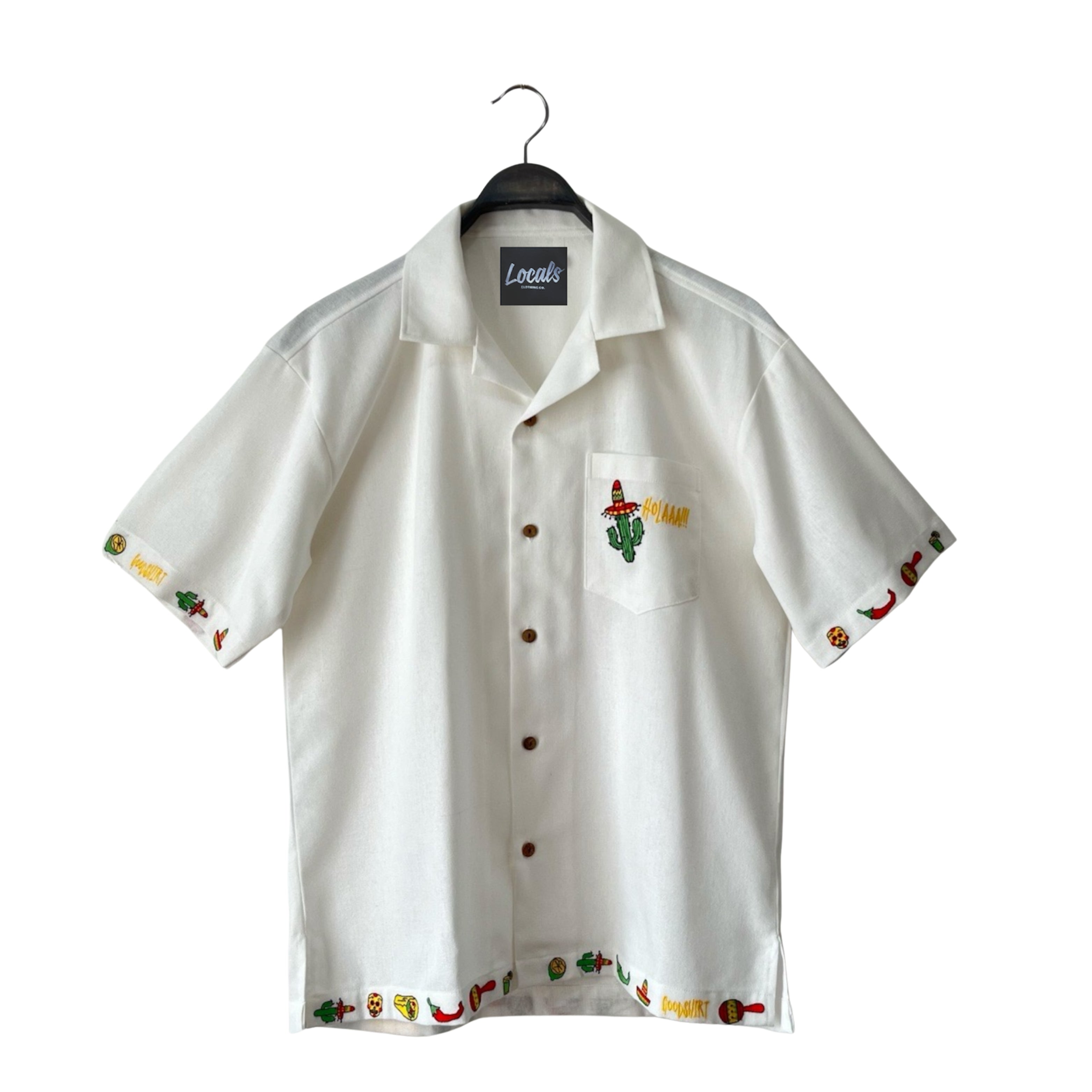 Holaaa!!! Embroidered Japanese Linen Polo