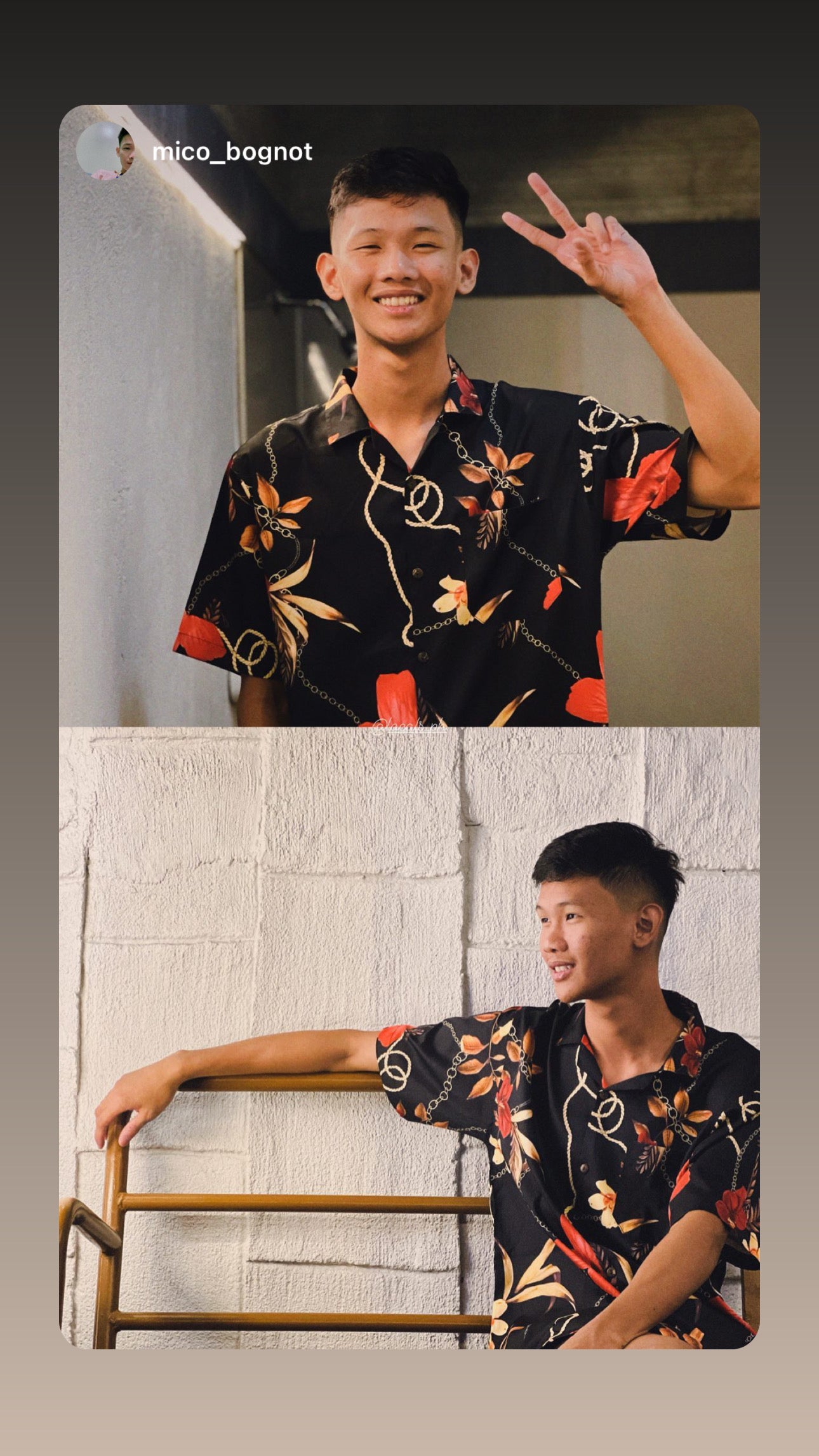 Victorino Polo - Floral Print - Rayon Fabric - Relaxed Fit