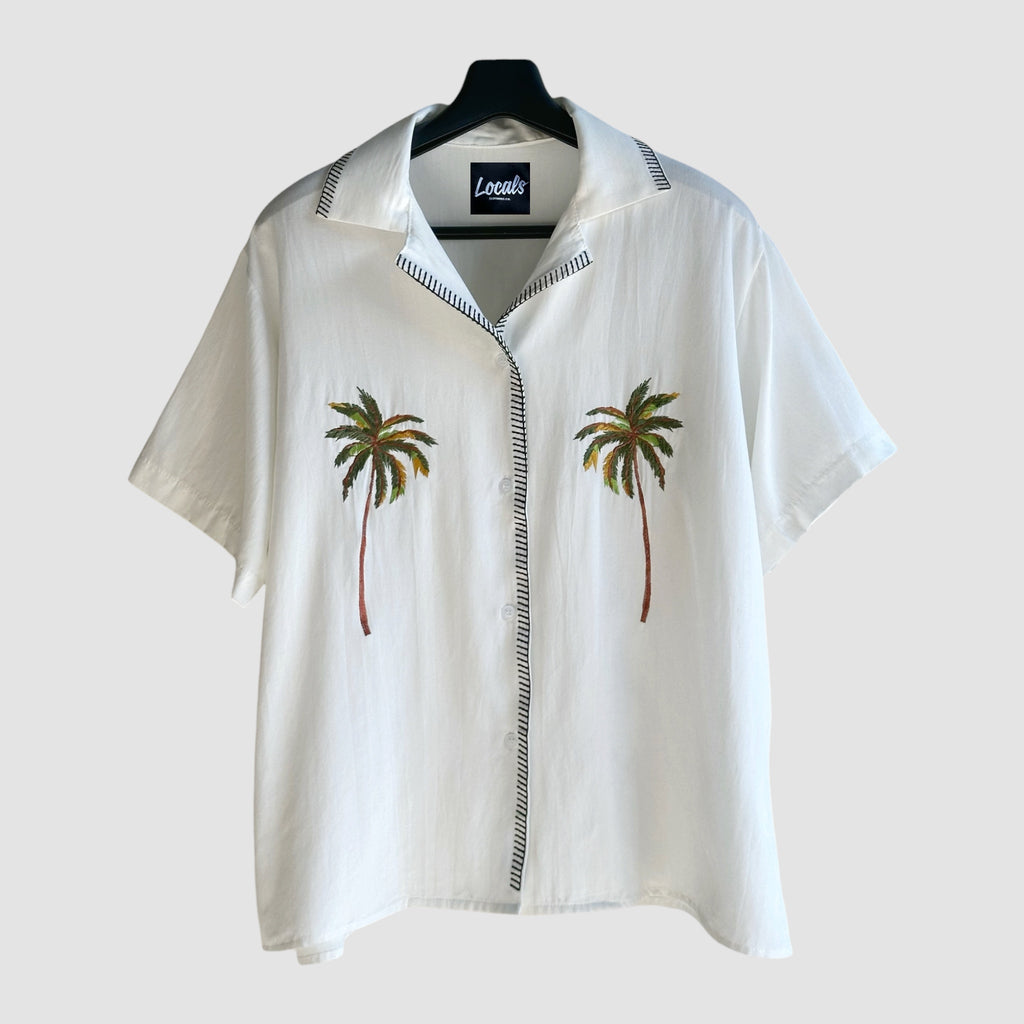 Palma Embroidered Linen Polo