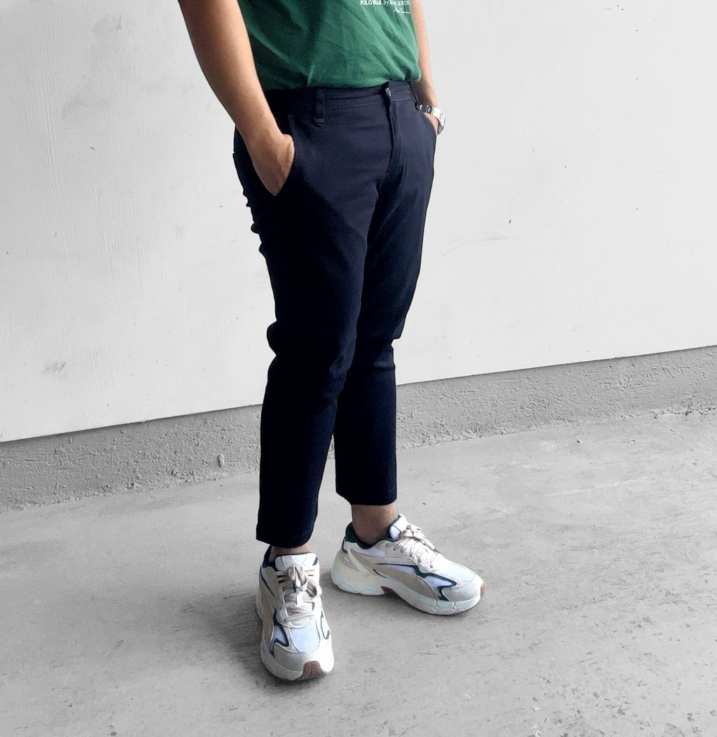 Rodolfo Ankle Pants - Cotton Twill blend fabric