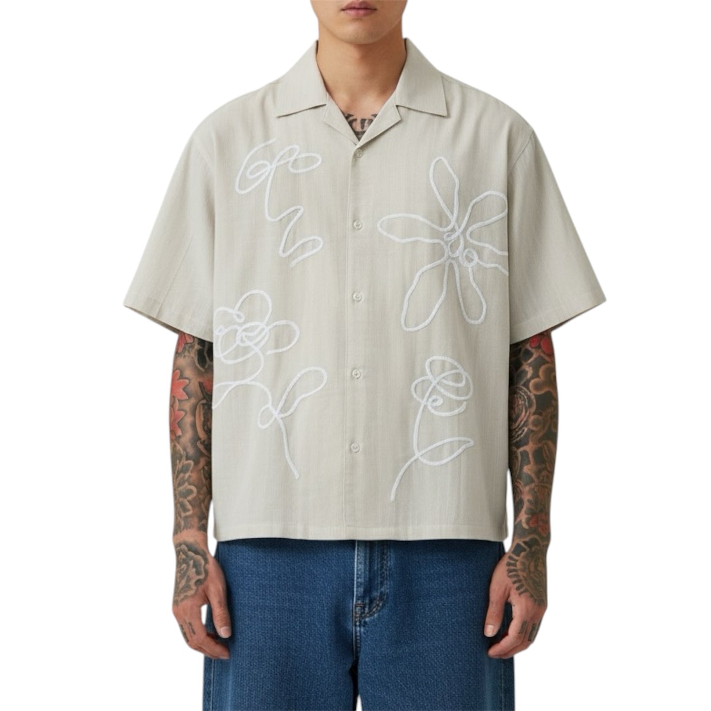Flores Embroidered Polo