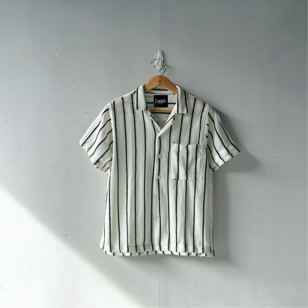 Cornejo Stripe Crochet Polo