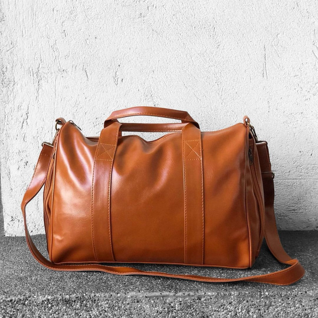 Buendia Vegan Leather Duffle Bag