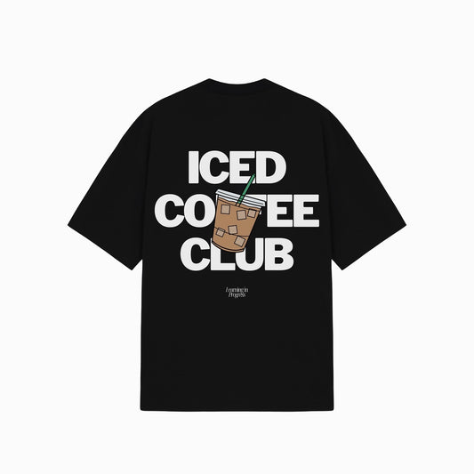 Iced Coffee Club Oversized Tee - Learning in Progress