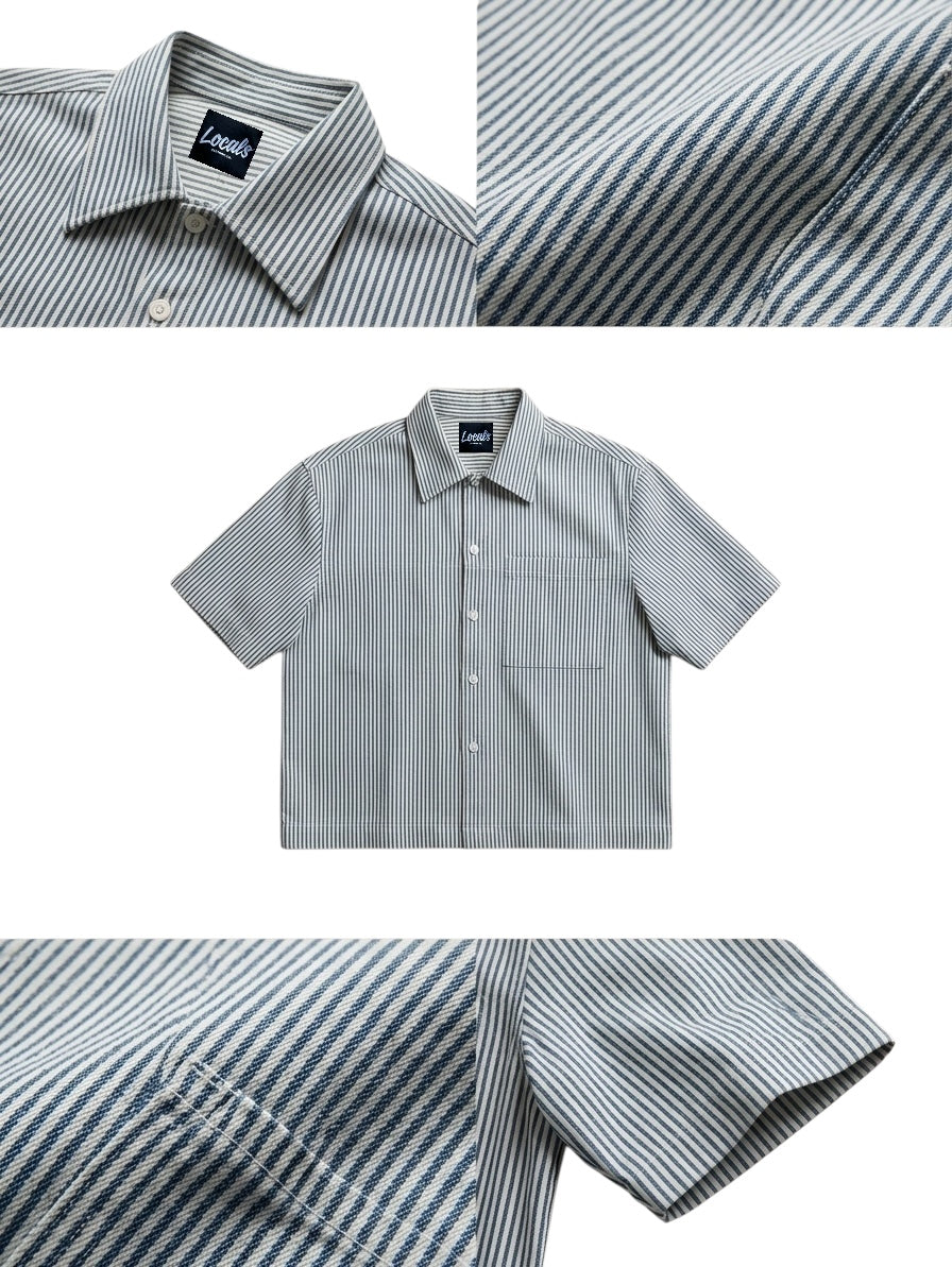 Alcalde Polo - Cropped Boxy Fit - Japanese Denim Fabric
