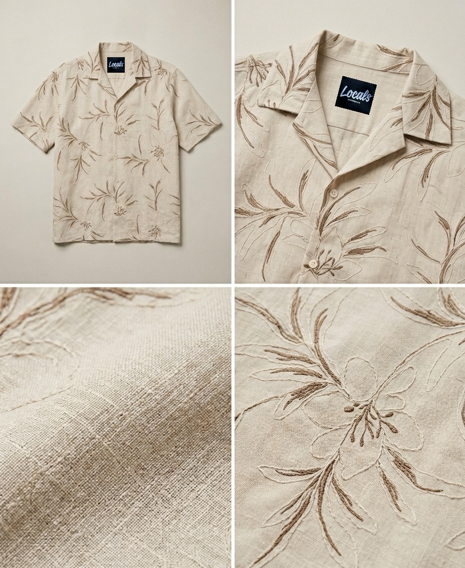 Sidargo Embroidered Linen Polo