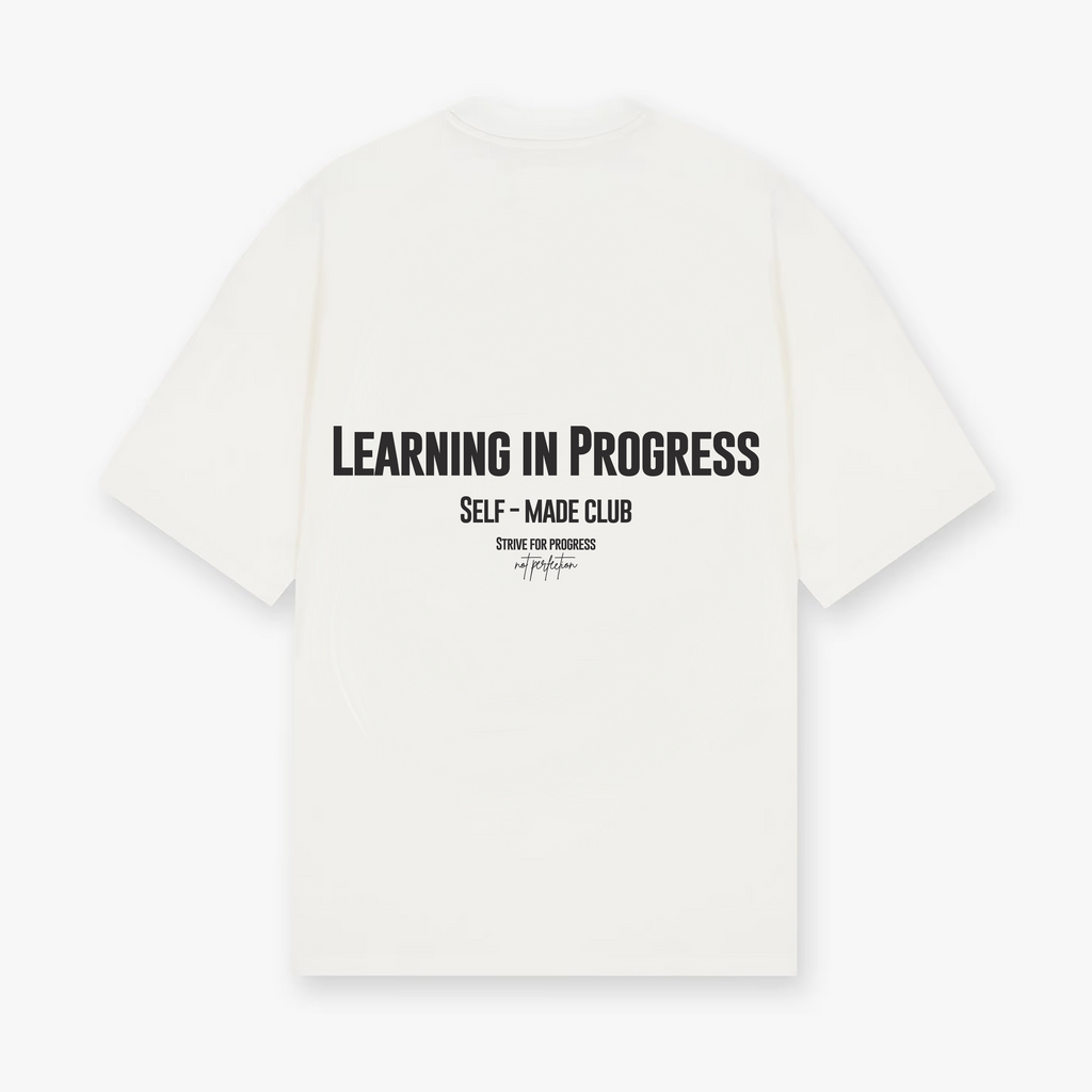 Self Made Club Oversized Tee - Learning in Progress