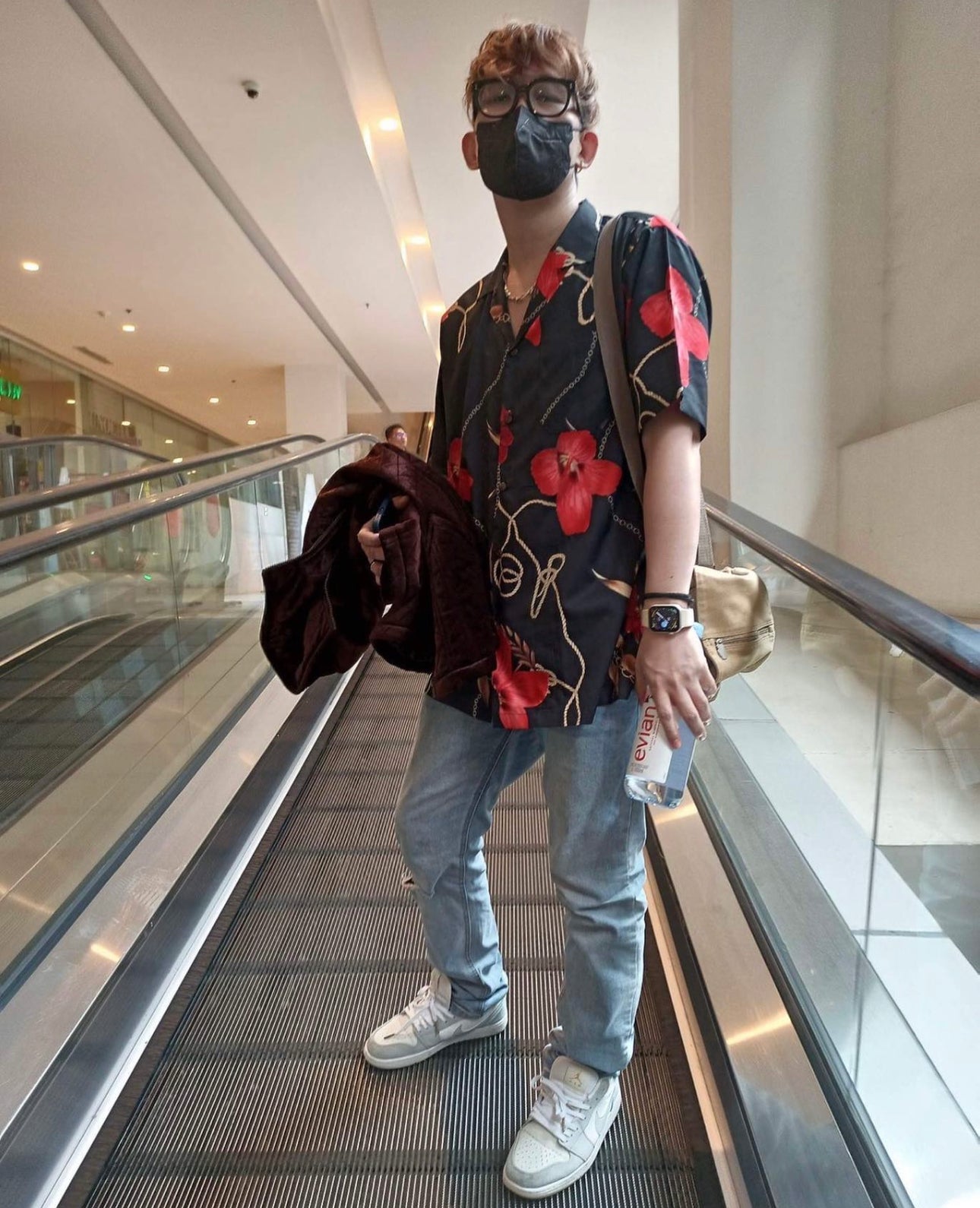 Victorino Polo - Floral Print - Rayon Fabric - Relaxed Fit