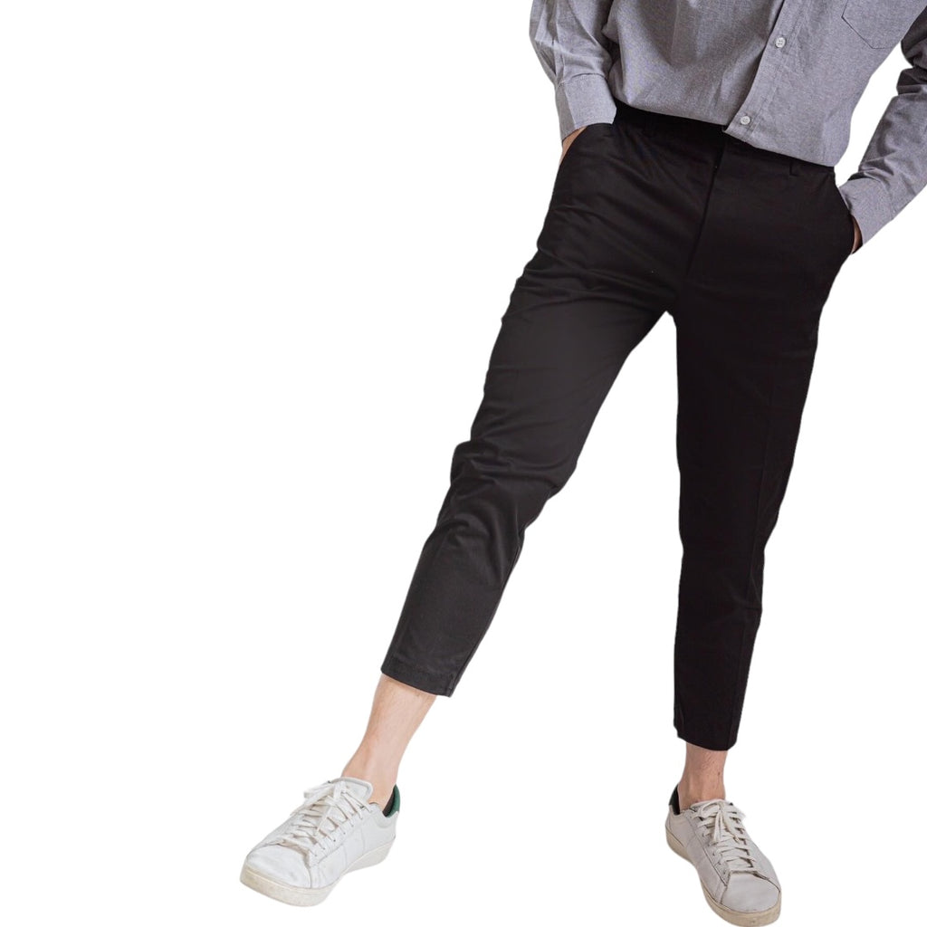 Joaquin Ankle Pants - Cotton Spandex Blend Fabric