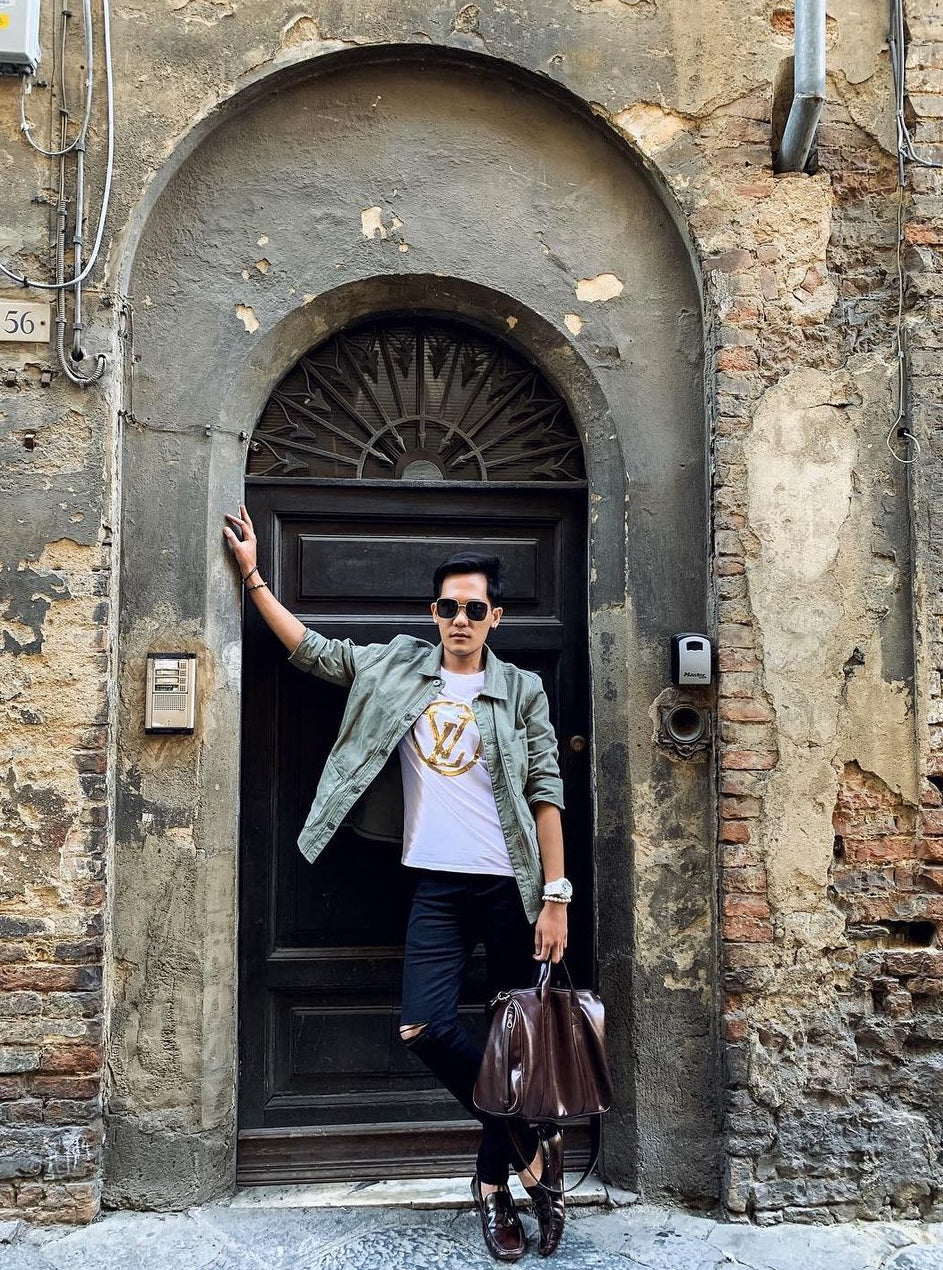 Buendia Vegan Leather Duffle Bag