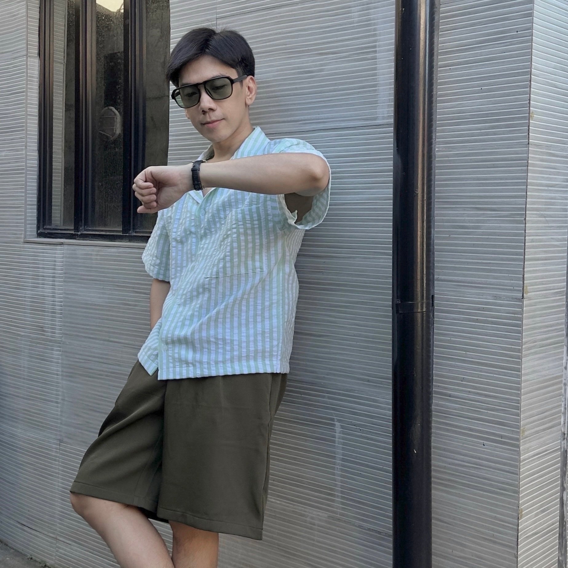 Fidalgo Cropped Boxy Textured Linen Polo