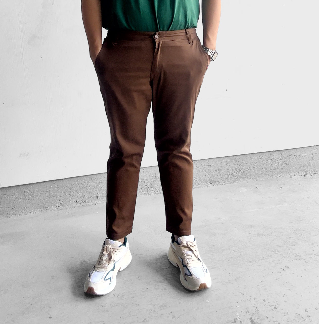 Rodolfo Ankle Pants - Cotton Twill blend fabric