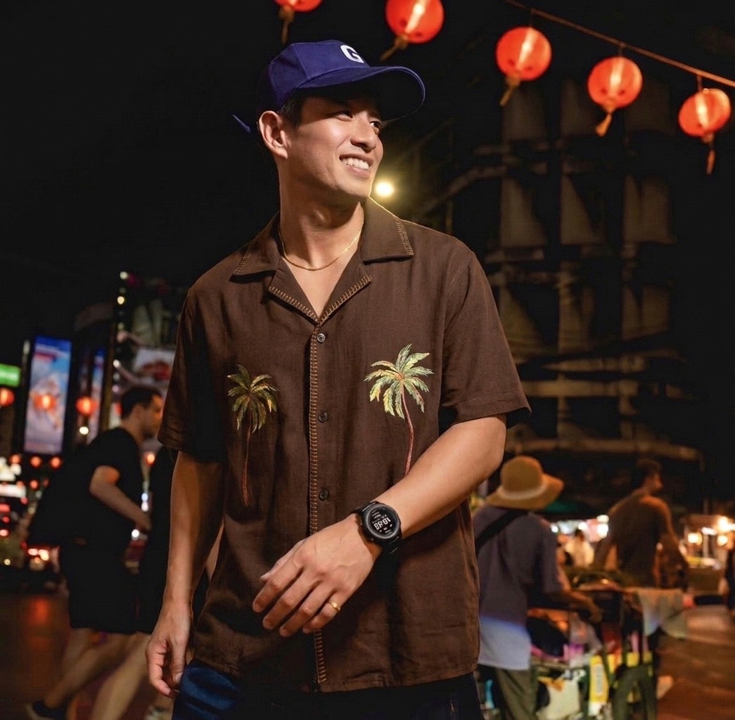 Palma Embroidered Linen Polo