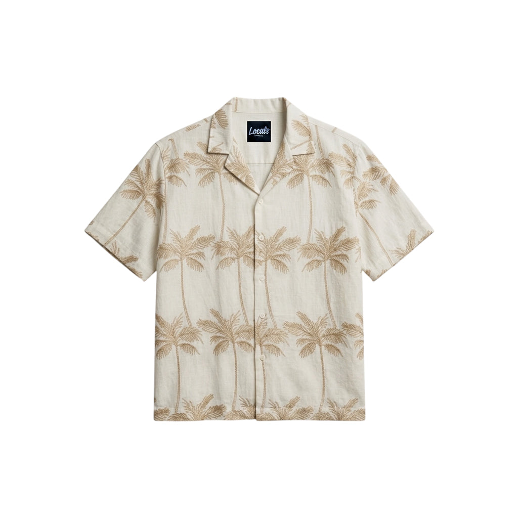 Puente Embroidered Linen Polo