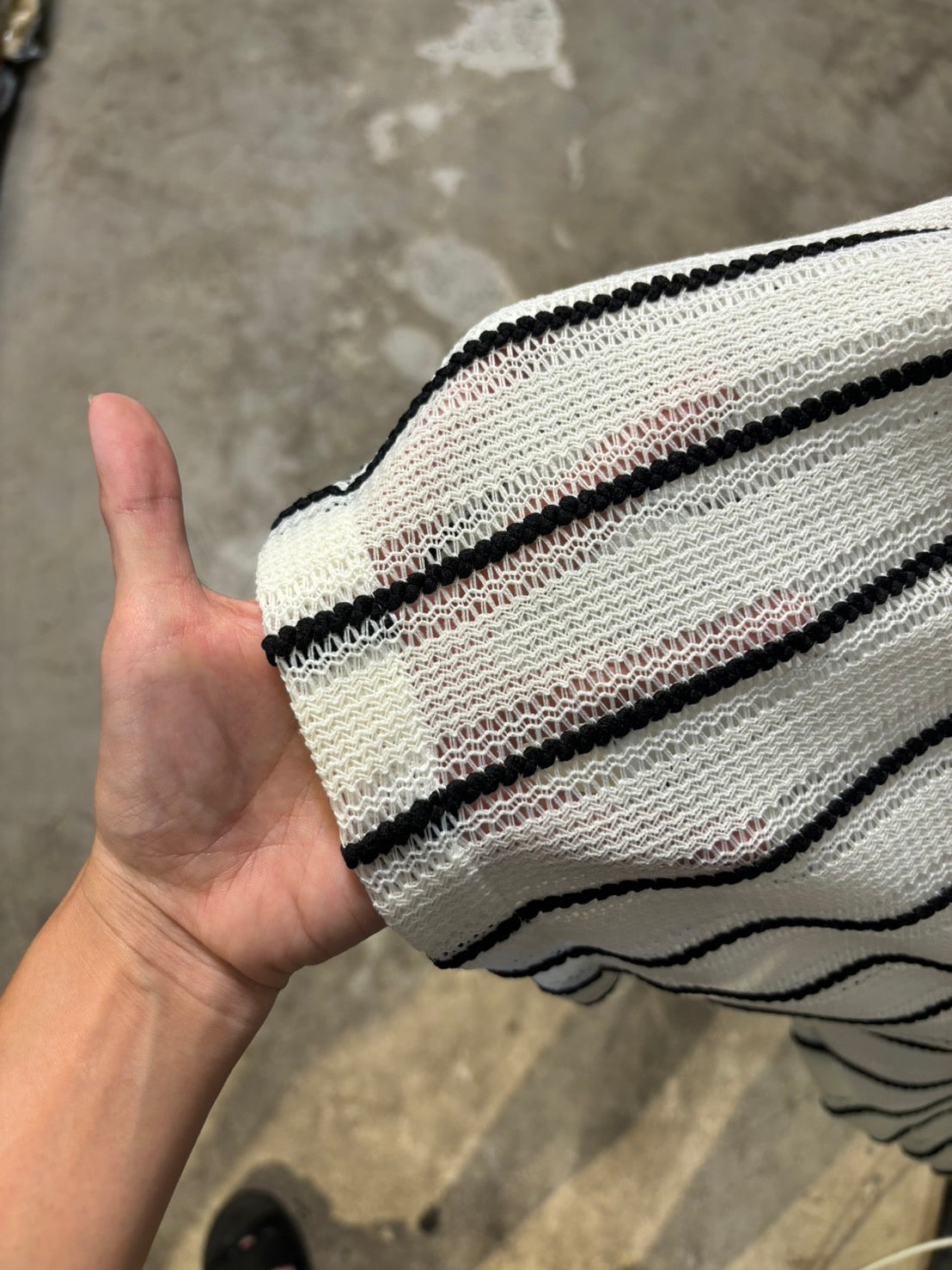 Cornejo Stripe Crochet Polo