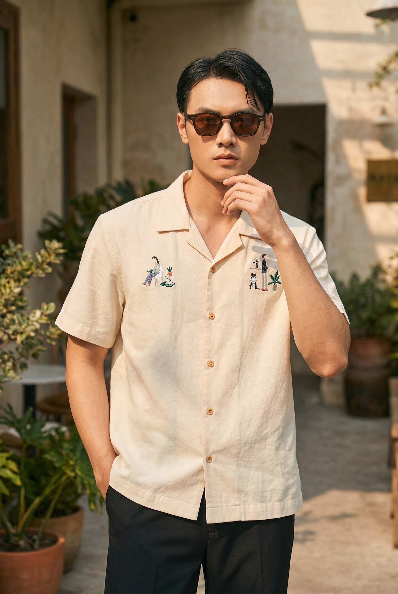 Alba Embroidered Polo
