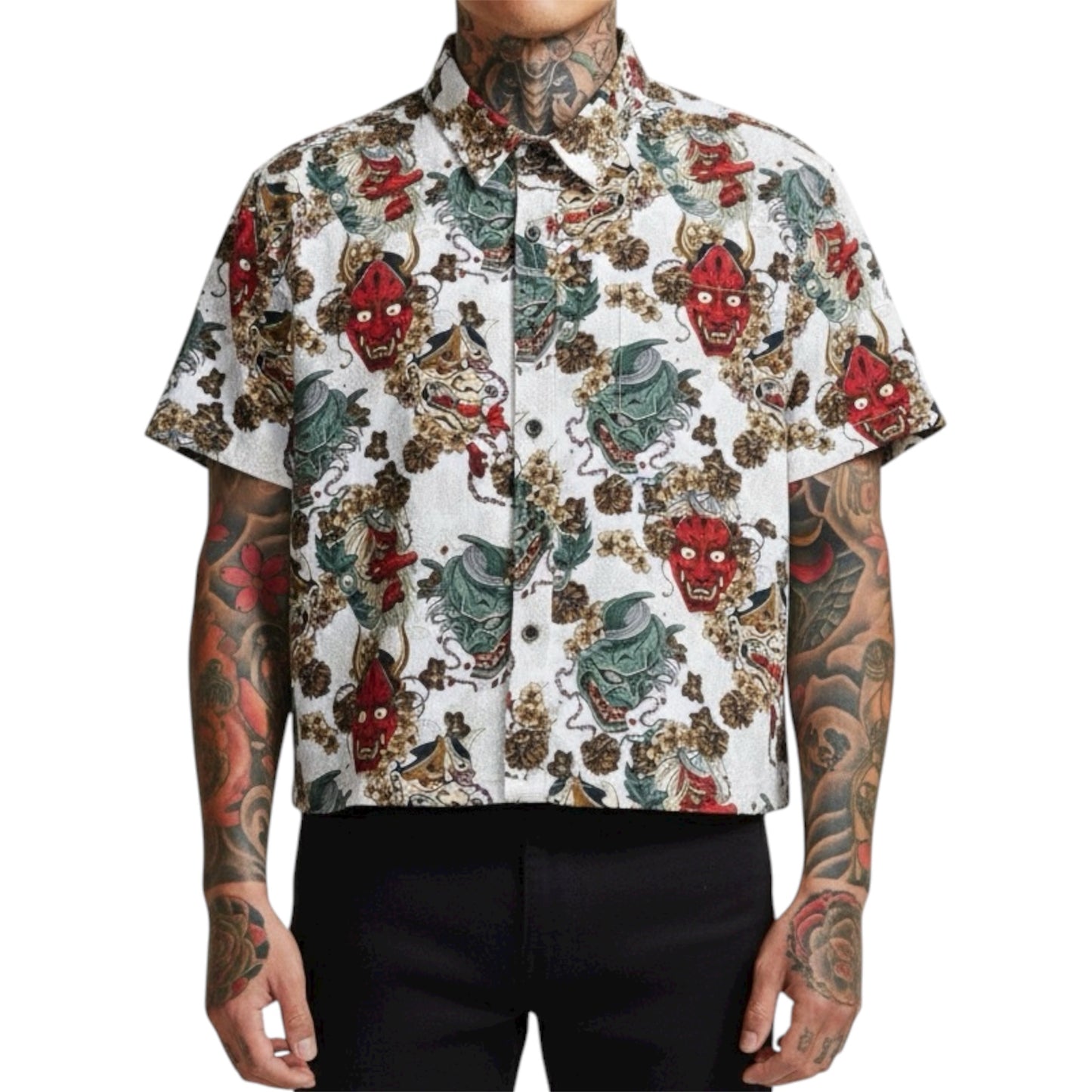 Hiroshima Crop Boxy Polo