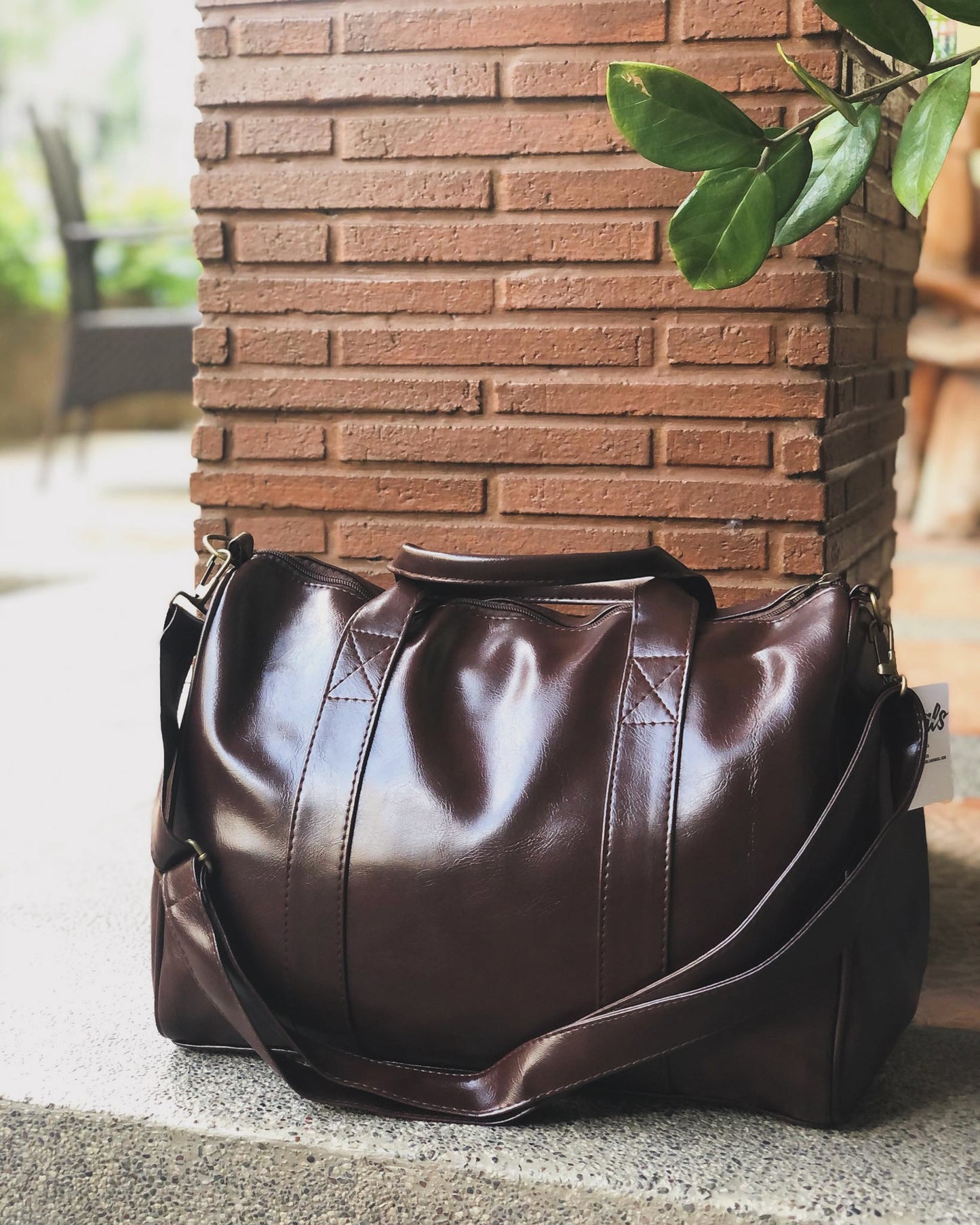 Buendia Vegan Leather Duffle Bag