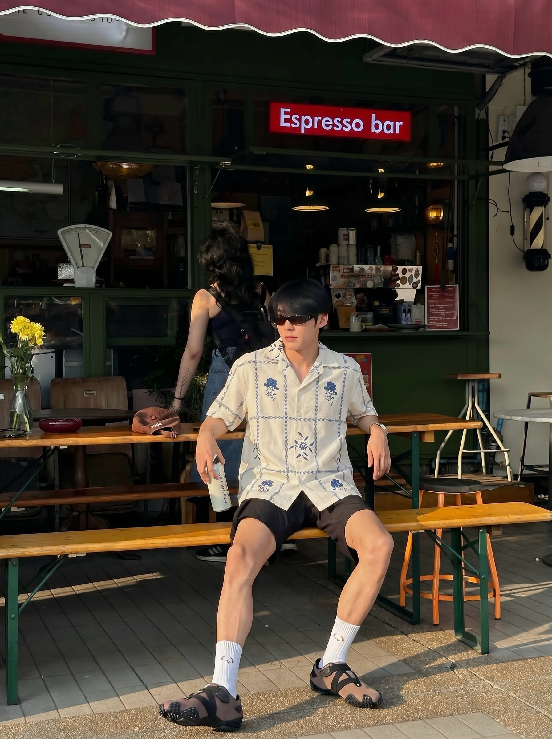 Isla Embroidered Linen Polo