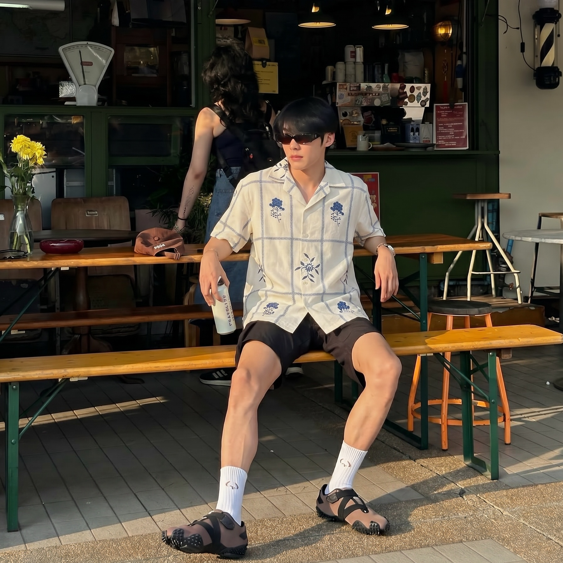 Isla Embroidered Linen Polo