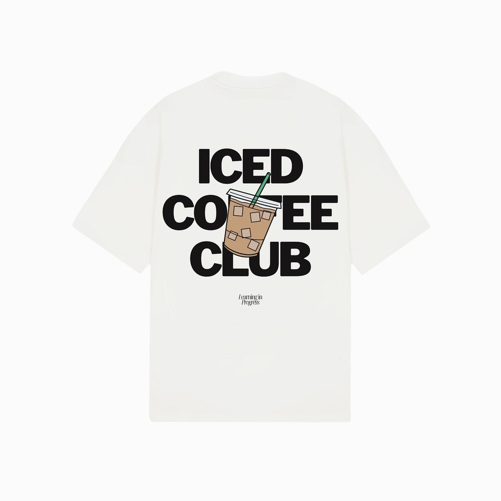 Iced Coffee Club Oversized Tee - Learning in Progress