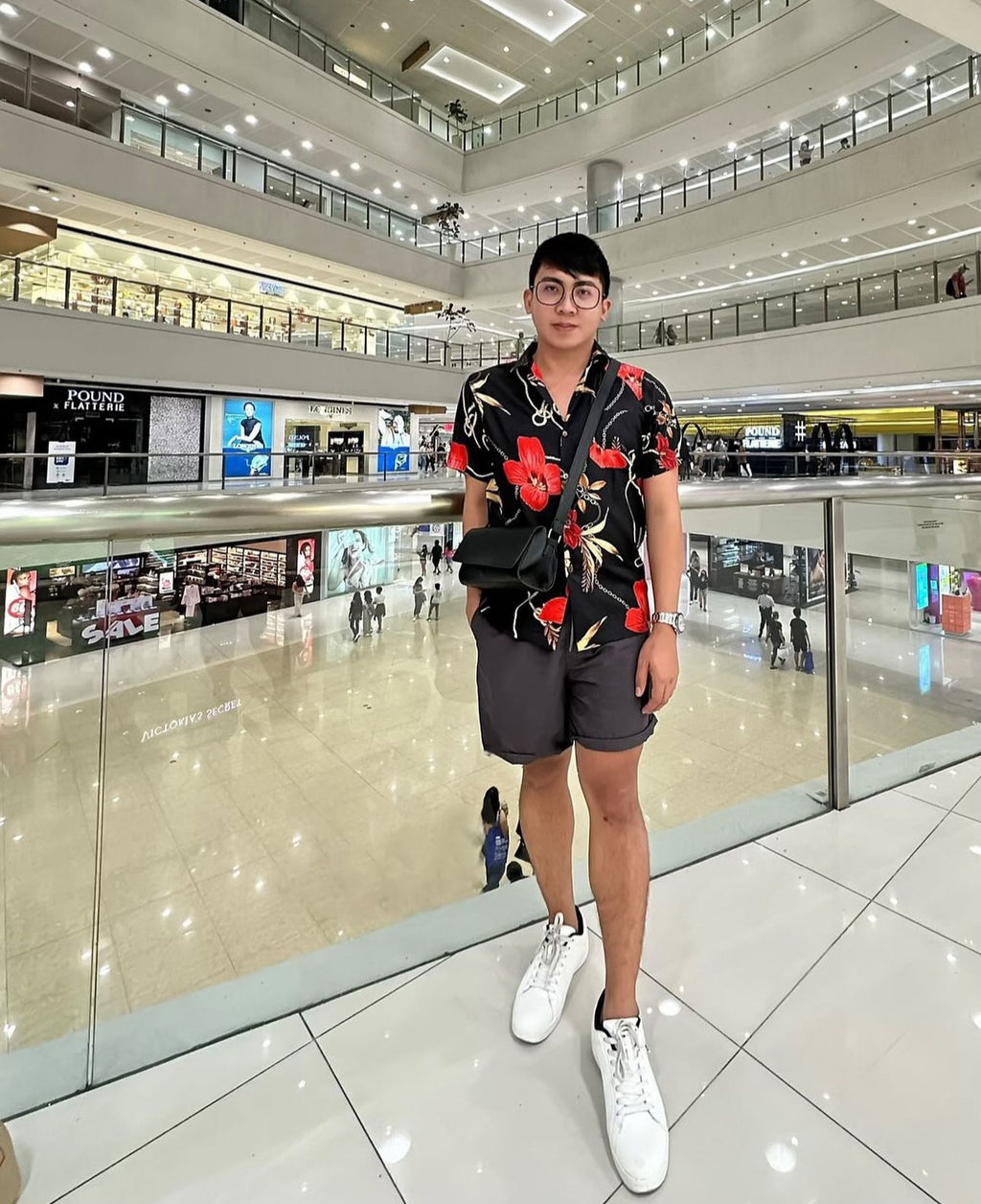 Victorino Polo - Floral Print - Rayon Fabric - Relaxed Fit