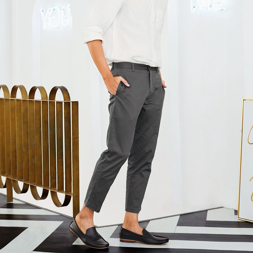 Joaquin Ankle Pants - Cotton Spandex Blend Fabric