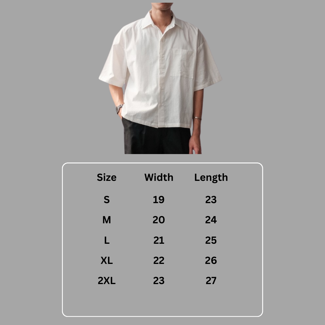 Blanco Cropped Boxy Linen Polo