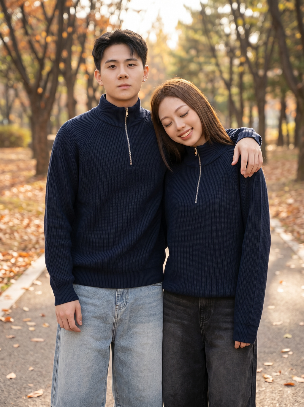 Lucas Quarter Zip Pullover Knitted Sweater (1 PC.PER SIZE LEFT)
