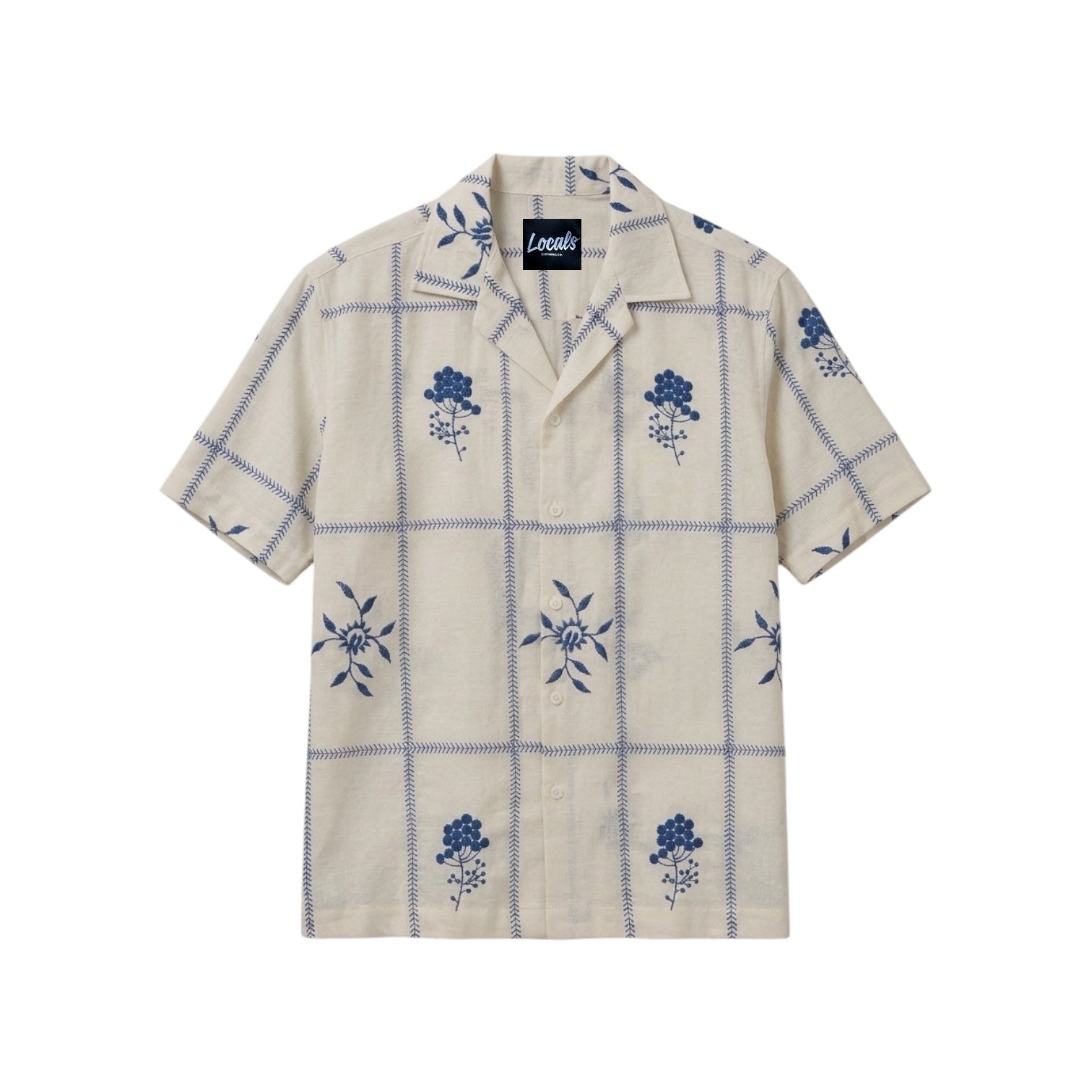 Isla Embroidered Linen Polo