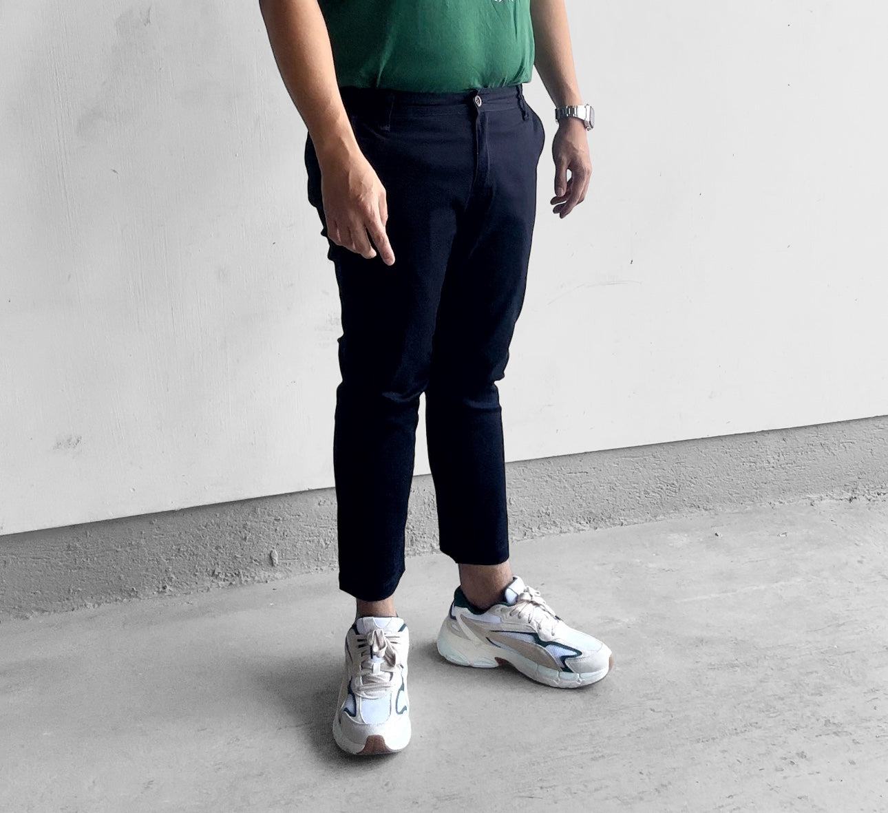 Rodolfo Ankle Pants - Cotton Twill blend fabric