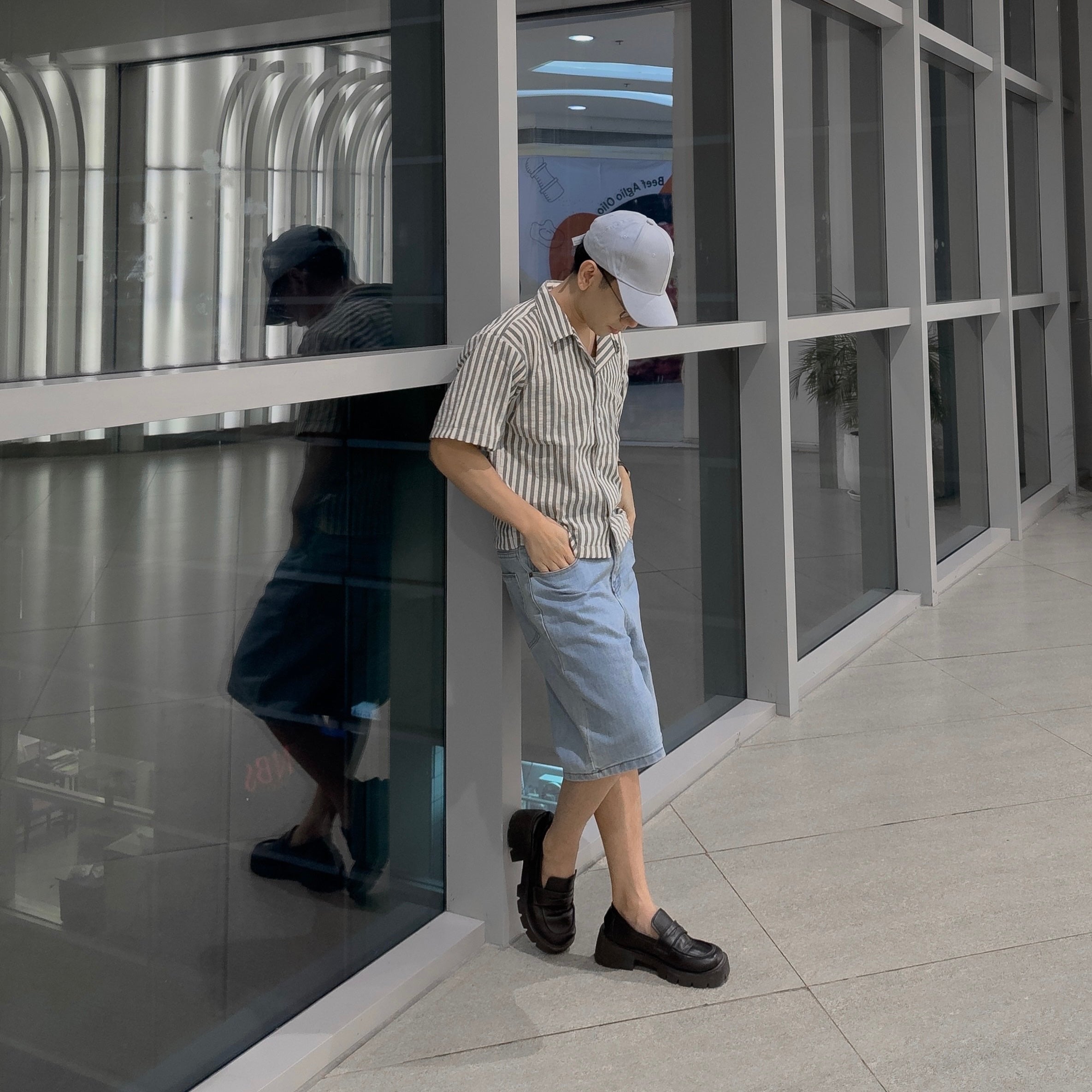 Fidalgo Cropped Boxy Textured Linen Polo