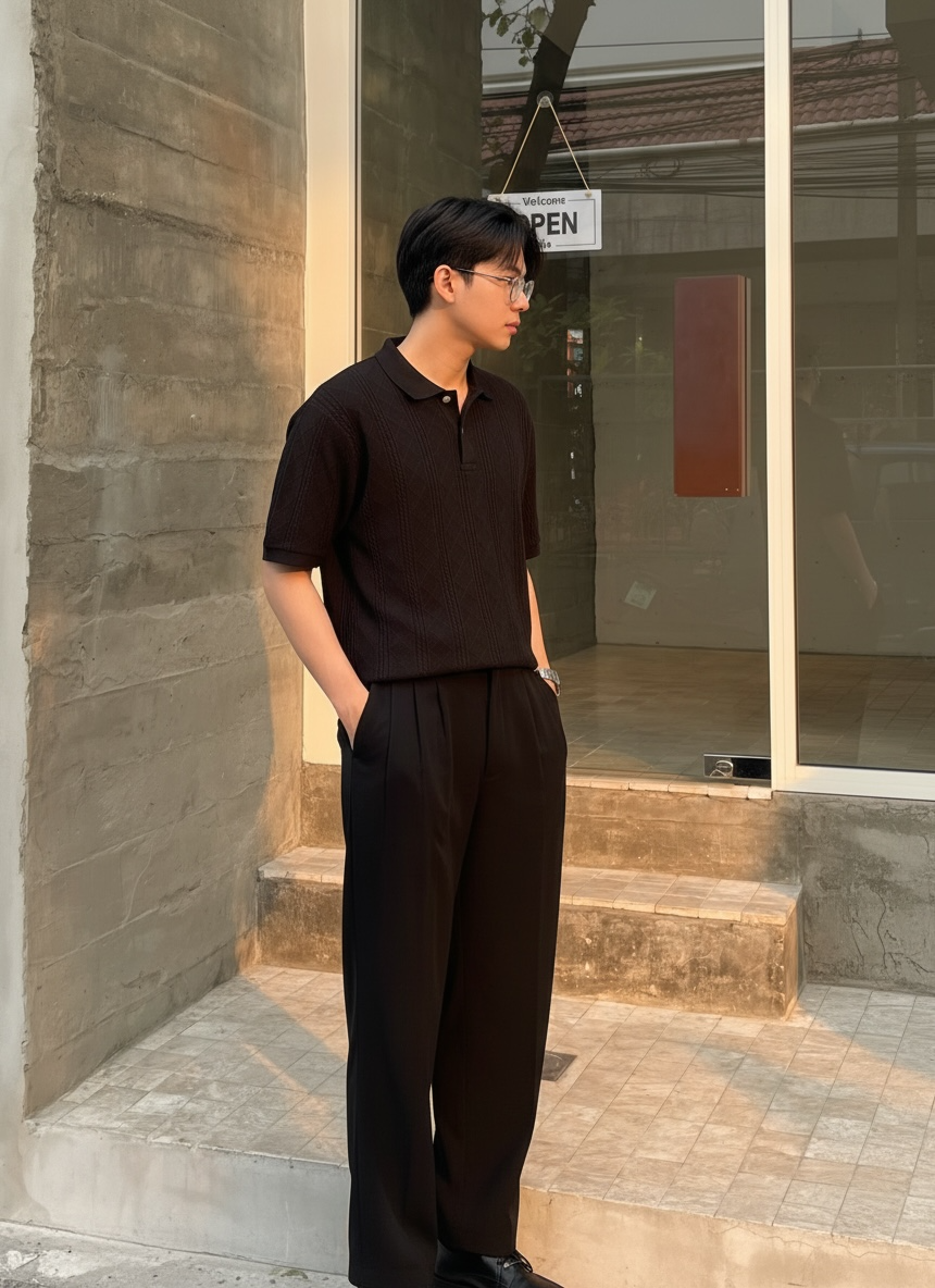 Pluma Knitted Polo Shirt