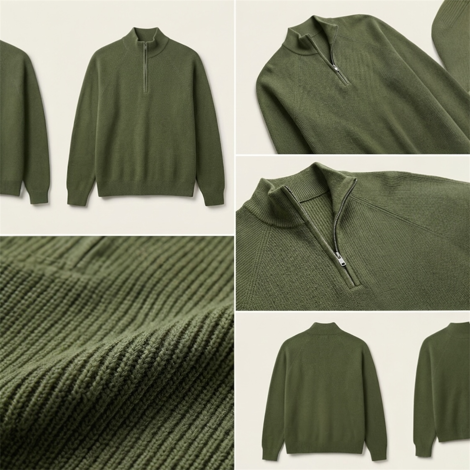 Lucas Quarter Zip Pullover Knitted Sweater