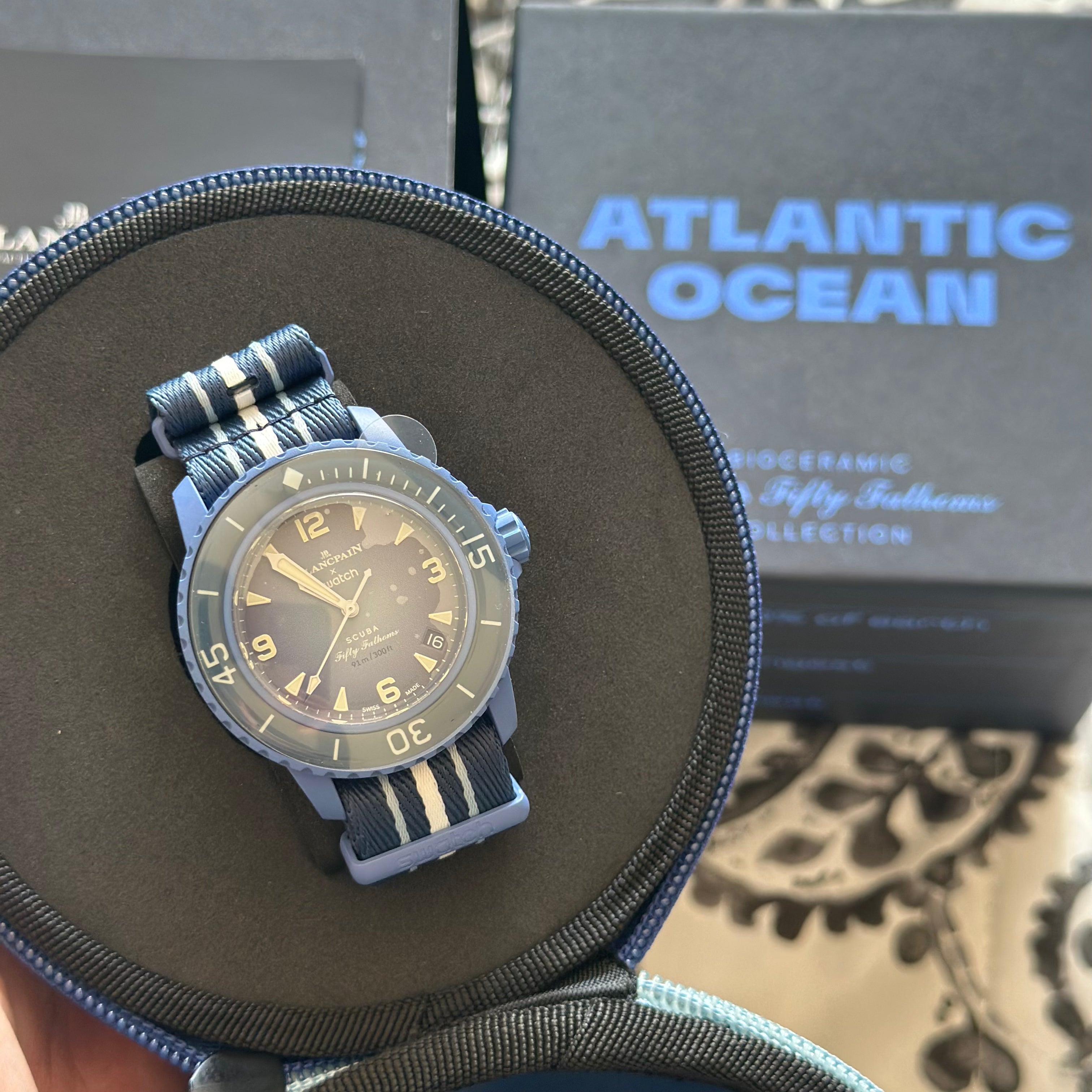 Blancpain X Swatch Fifty Fathoms Scuba Collection: Atlantic Ocean Edition