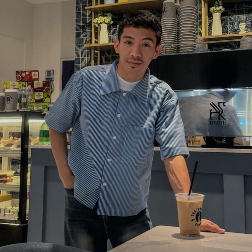 Alcalde Polo - Cropped Boxy Fit - Japanese Denim Fabric