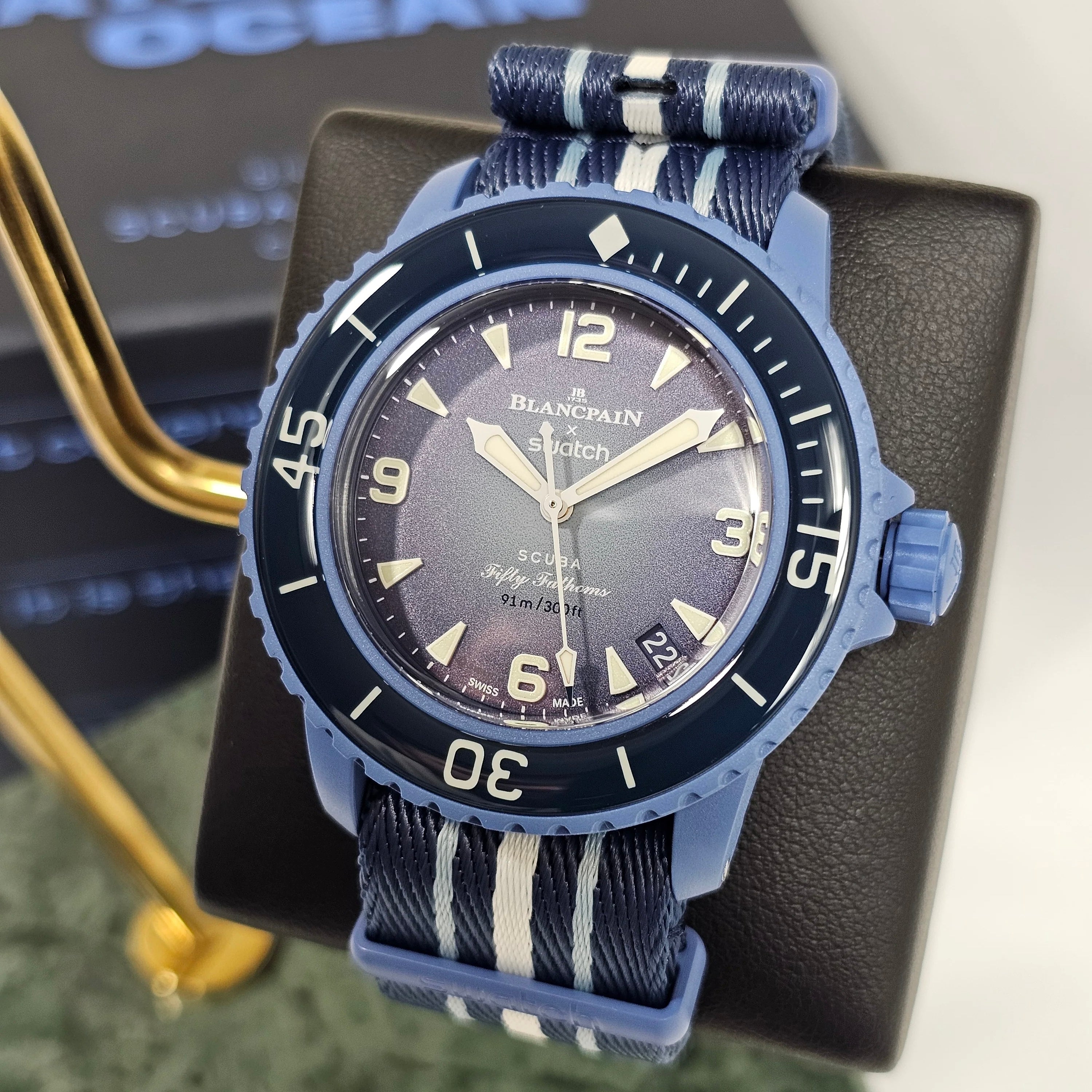 Blancpain X Swatch Fifty Fathoms Scuba Collection: Atlantic Ocean Edition