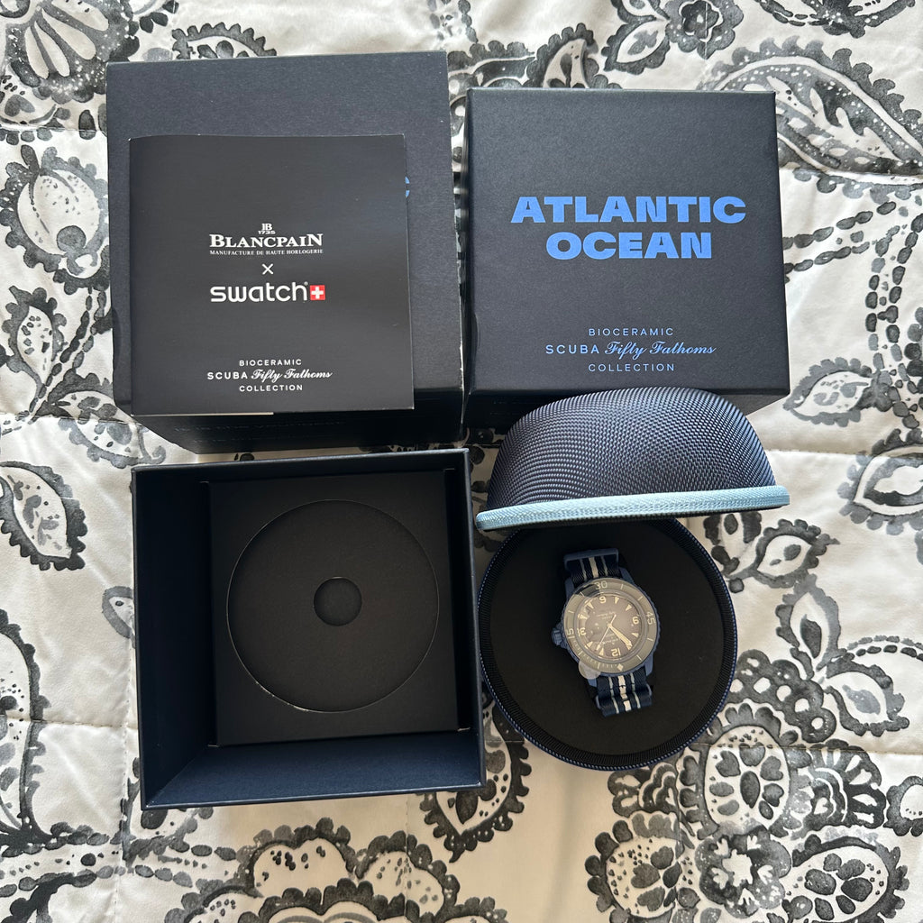 Blancpain X Swatch Fifty Fathoms Scuba Collection: Atlantic Ocean Edition