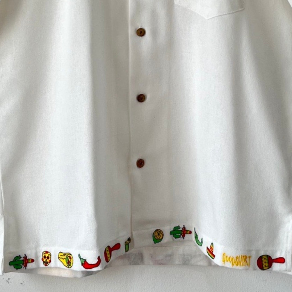Holaaa!!! Embroidered Japanese Linen Polo