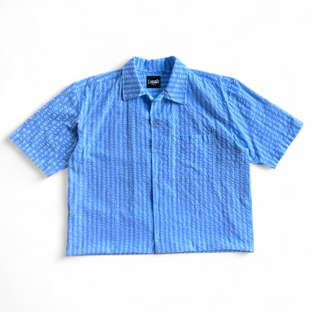 Fidalgo Cropped Boxy Textured Linen Polo