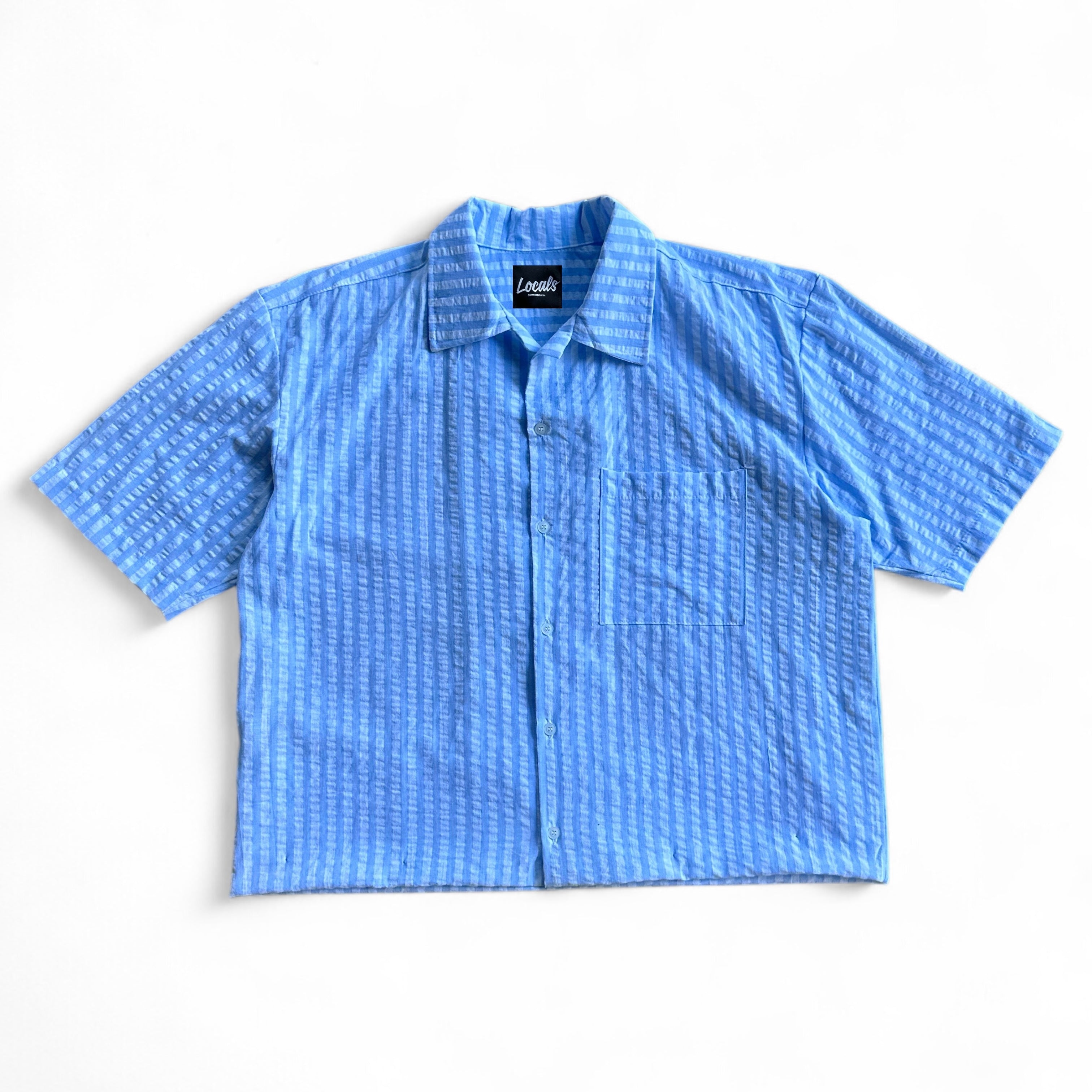 Fidalgo Cropped Boxy Textured Linen Polo