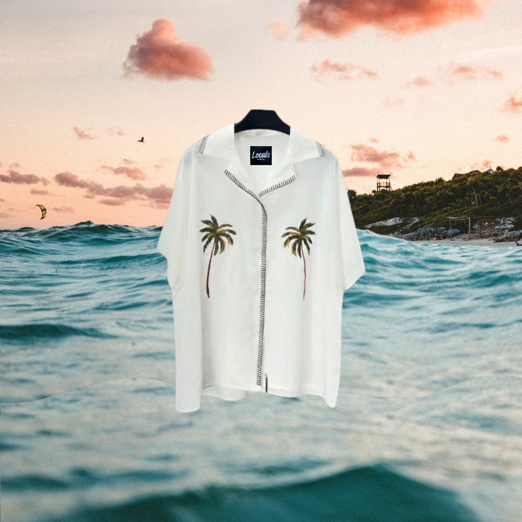 Palma Embroidered Linen Polo