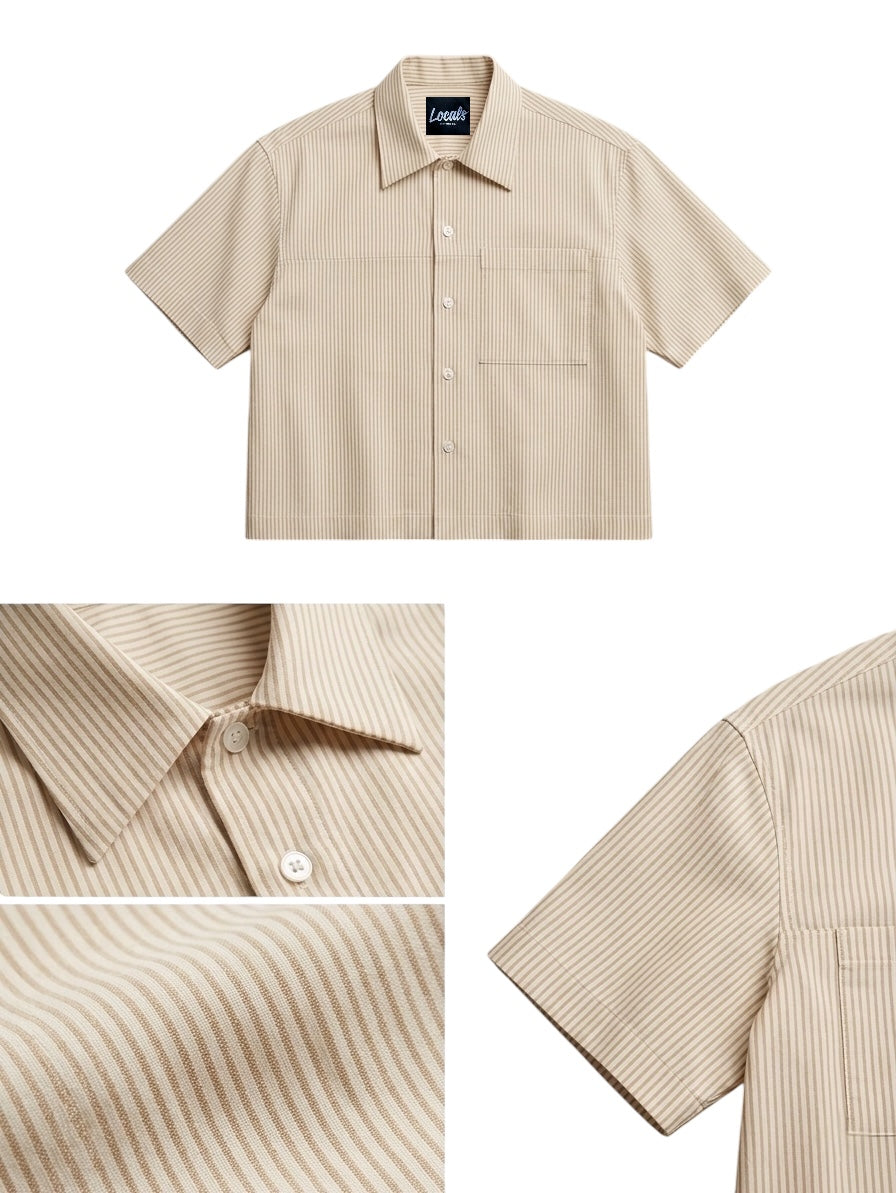 Alcalde Polo - Cropped Boxy Fit - Japanese Denim Fabric