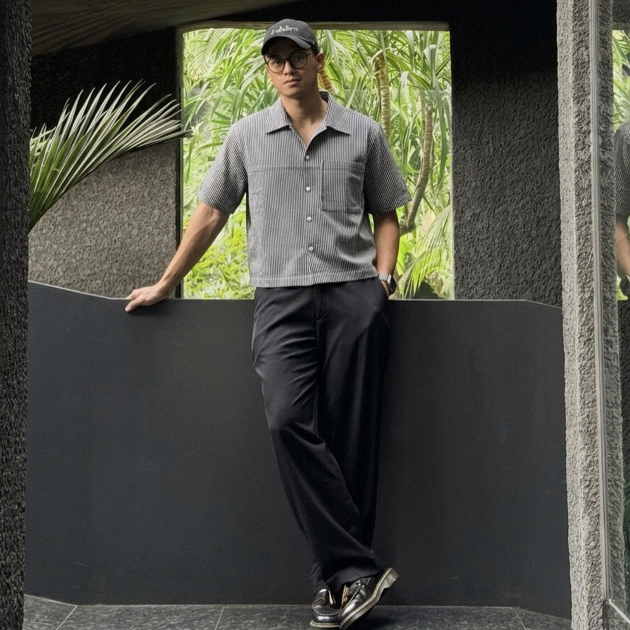 Alcalde Polo - Cropped Boxy Fit - Japanese Denim Fabric