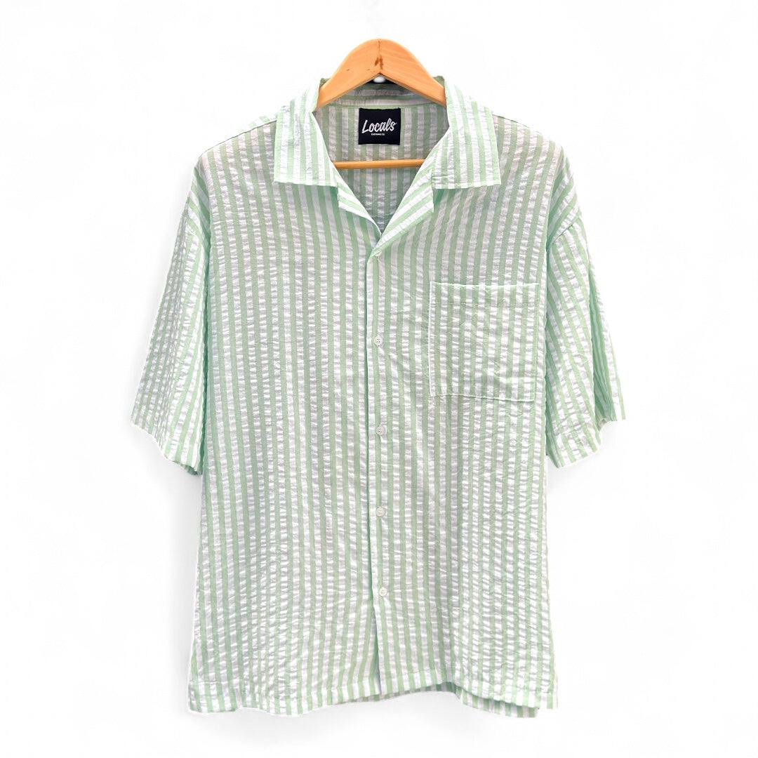 Stripe Fabio Textured Linen Polo