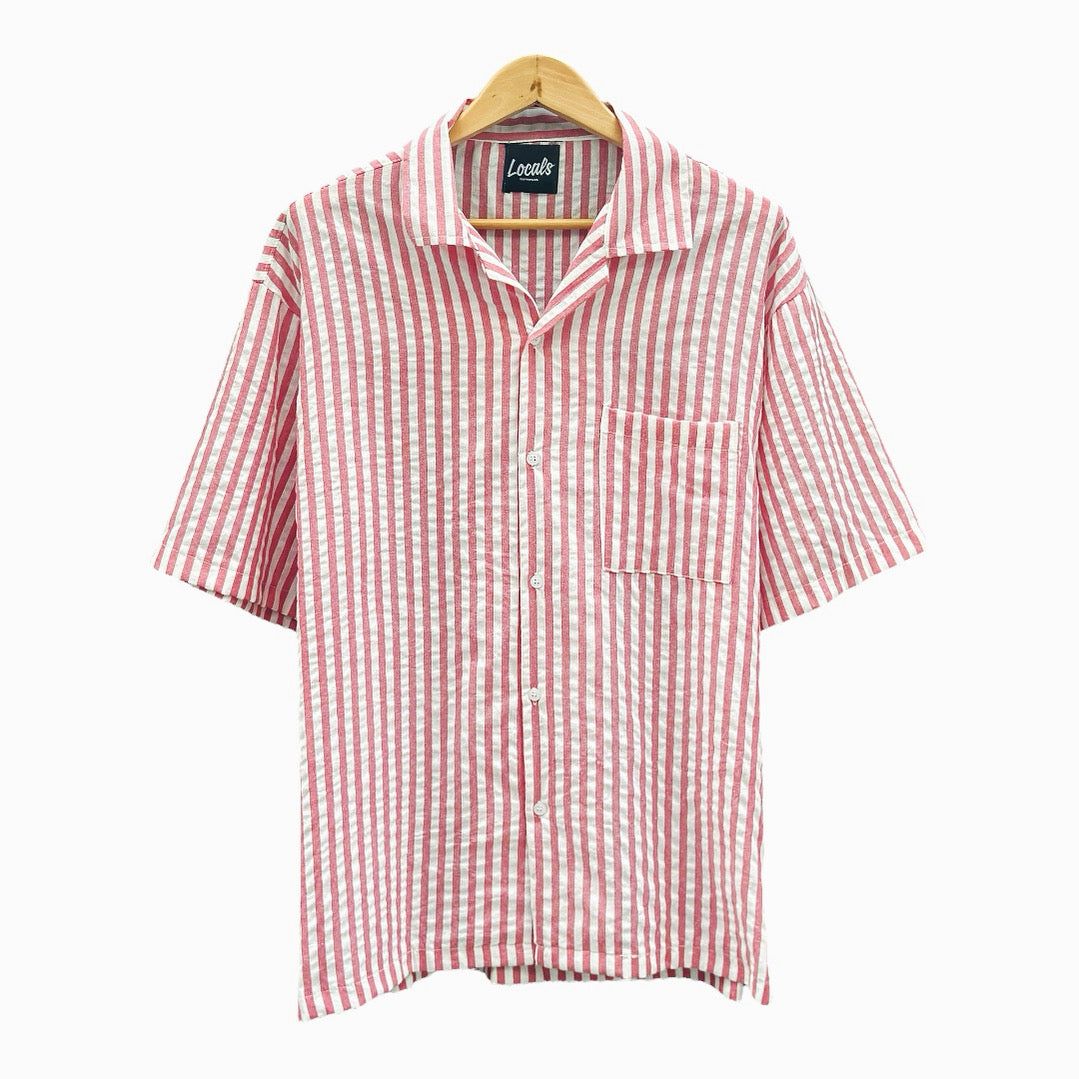 Stripe Fabio Textured Linen Polo