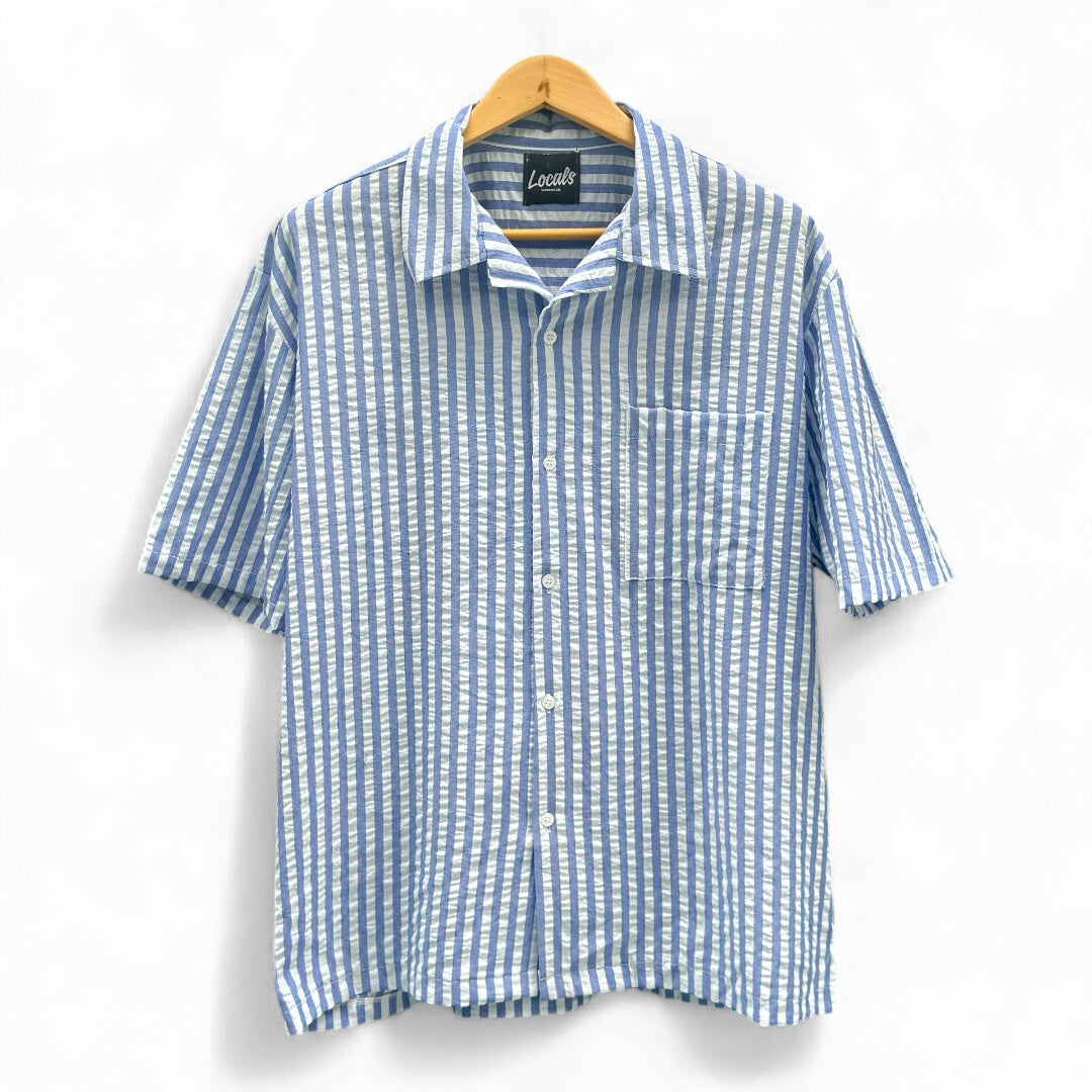 Stripe Fabio Textured Linen Polo